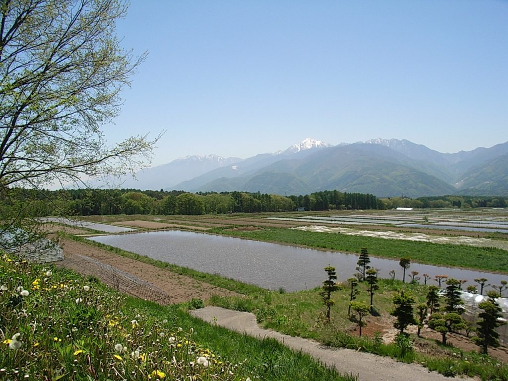 長野県富士見町：富士見高原の田園風景